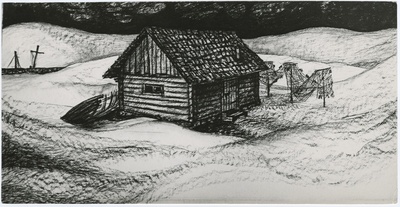 Film "Gladiaator" (1969, rež. Veljo Käsper). Jüri Arraku kavand.  duplicate photo