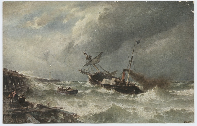 Aurik tormisel merel. Maal