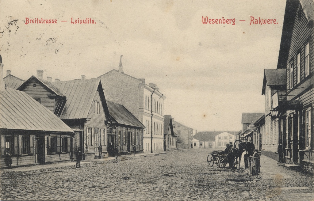 Wesenberg : Breittrasse = Rakwere : Breittrasse