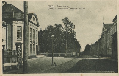 Tartu : German Theatre = Dorpat : Deutsches Theater u. Institute  duplicate photo