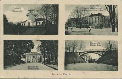 Tartu : Dorpat : Star Tower ; University library ; Doomesild ; Doomesild  similar photo