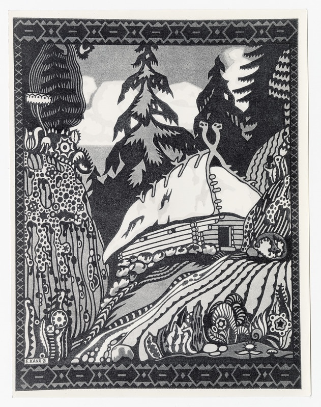 N. Pätsi muinasjutu "Kaks venda" illustratsioon