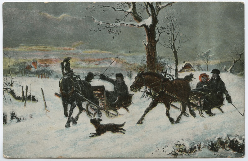 Saanide võidusõit. Repro
