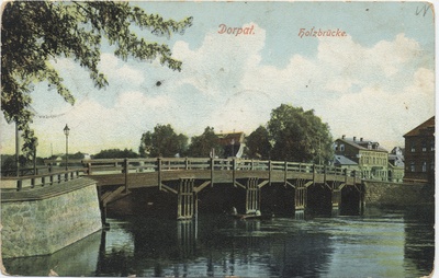 Dorpat : wooden bridge  duplicate photo
