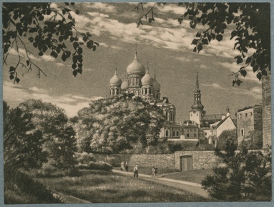 Tallinn, Aleksander Nevski katedraal Toompeal, vaade lõunast.  similar photo
