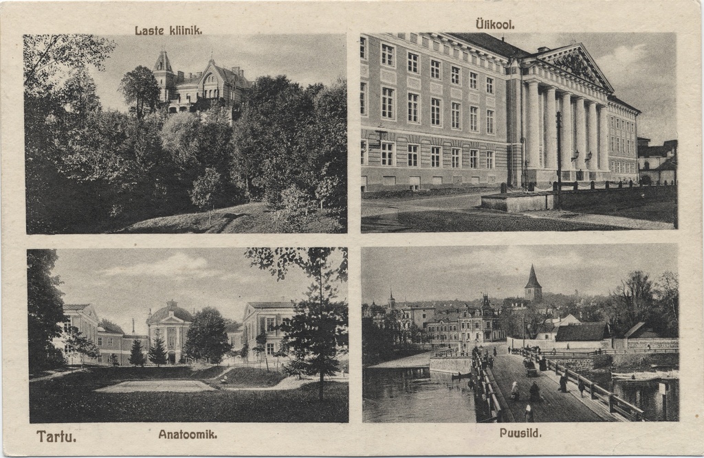 Tartu : Children's Clinic ; University ; Anatomy ; Wooden bridge