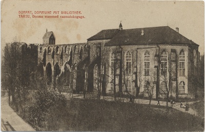 Dorpat : Domruine mit Bibliothek = Tartu : Doome waremed with library  duplicate photo
