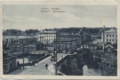 Tartu : stone sild = Dorpat : Stein bridge  duplicate photo