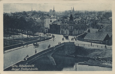 Tartu : Freedom Bridge = Dorpat : Freedom Bridge  duplicate photo