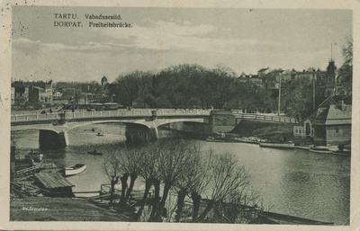 Tartu : Freedom Bridge = Dorpat : Freedom Bridge  duplicate photo