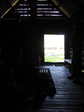 Malvaste küla Mihkli muuseumi saun-paargu sisevaade