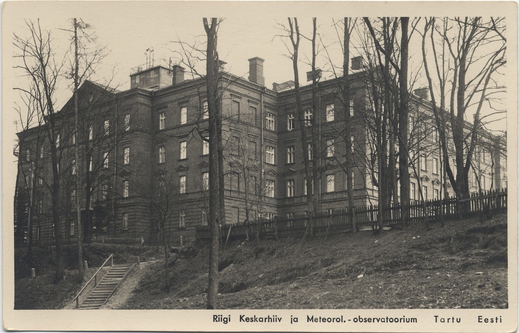 Tartu Estonia : National Central Archives and Meteorol.-Observatory