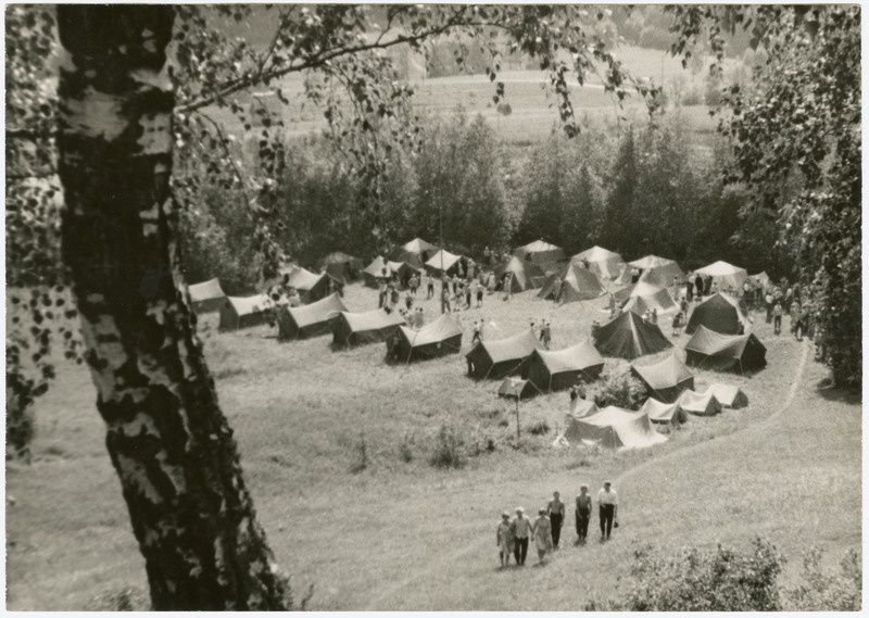 Telklaager Rõuges Võru noorte suvepäevade ajal