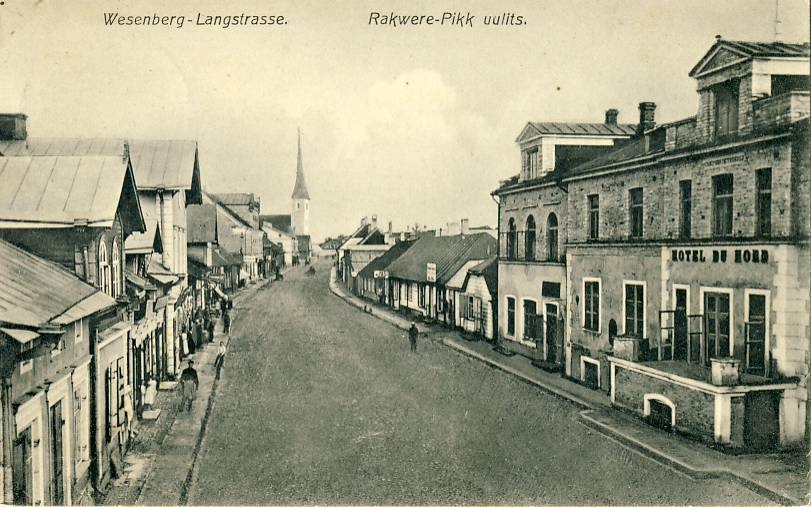 Rakvere, view Pika street