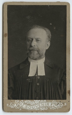 Portree: Ferdinand Justius Luther - Niguliste koguduse pastor.  duplicate photo