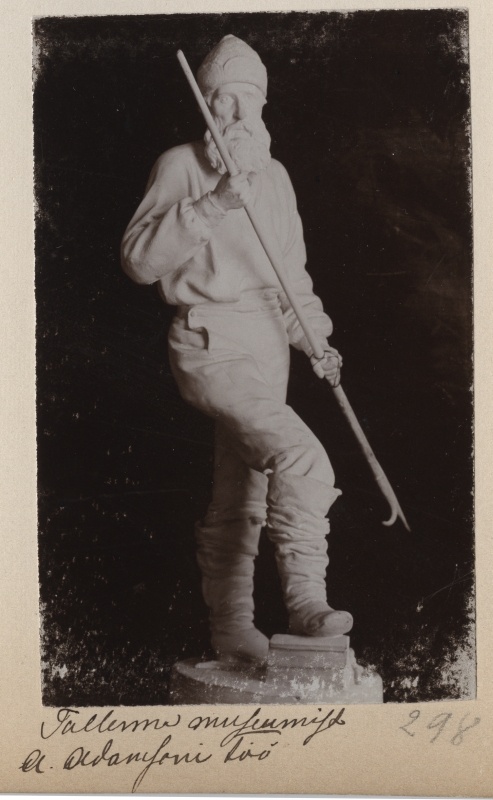 Kipsskulptuur - A. Adamson. Muhu kalur. 1892.a.