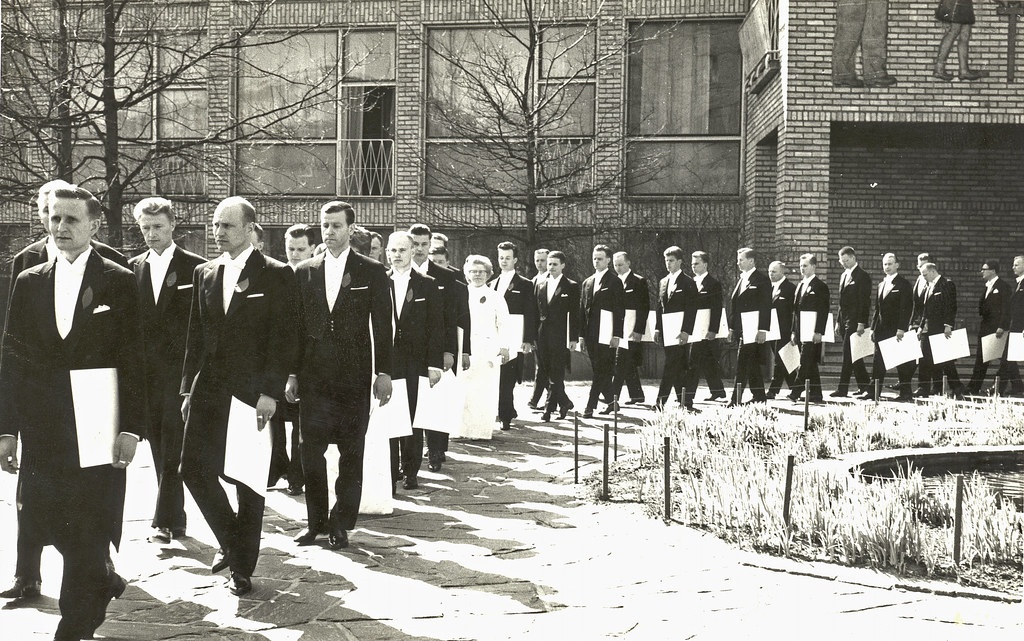 An academic procession, 1955