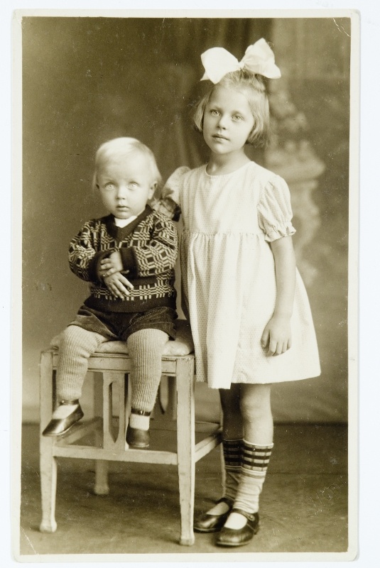 Evy ja Uno Laamann Võrus 1929.a.