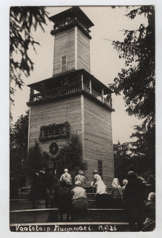 Suur- Munamäe vaatetorni pidulik avamine 19.VII.1925.a.