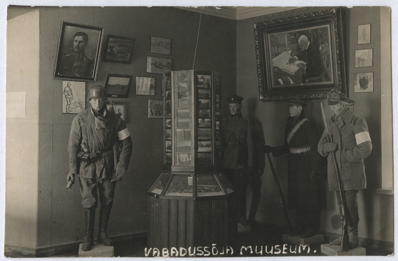 Vabadussõja muuseumi näitusesaali sisevaade. Vene tn. 5.