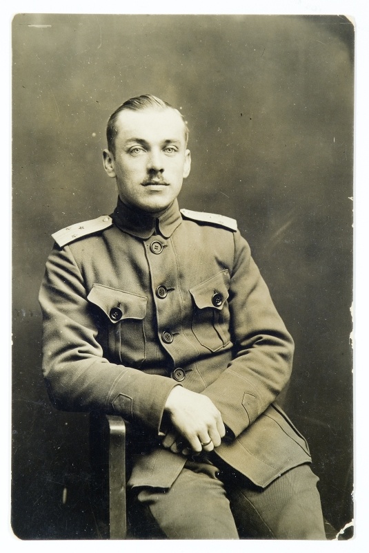 Paul Laamann - portree sõjaväevormis 1920.a.