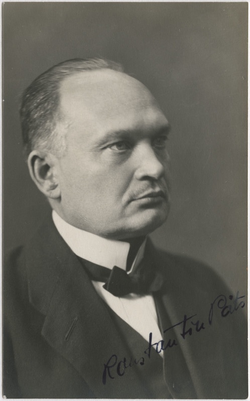 Portree: Konstantin Päts - Eesti Vabariigi peaminister