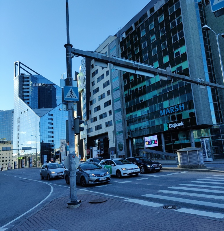 The breakthrough of the Tartu highway. rephoto
