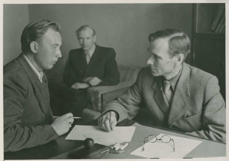 Professor Albrecht Altma füüsika eksamit vastu võtmas, 6. juuni 1949