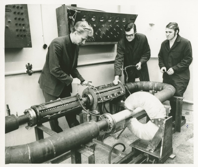 3 meest TPI laboris, neist üks on aspirant Rein Irs, 1973.a.