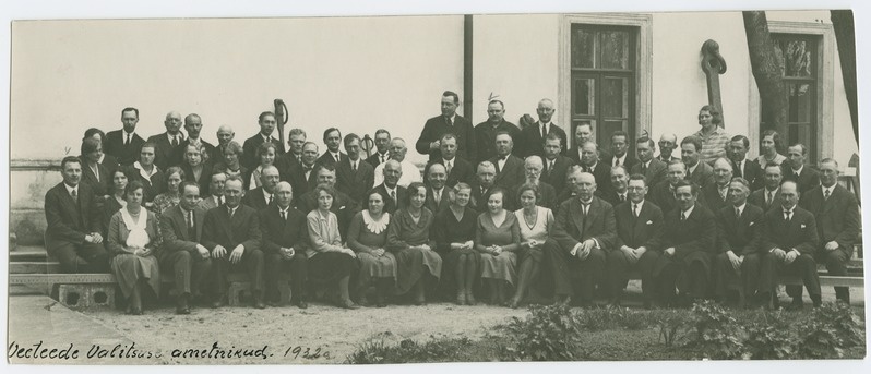 Veeteede Valitsuse ametnikud, grupipilt, 1932.a.