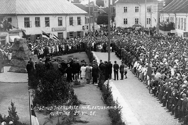Kuressaare Vabadussõja mälestussamba pidulik avamine