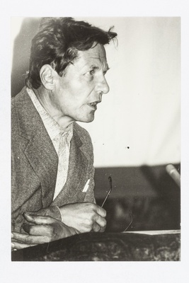Vepsa kirjanik Anatoli Petuhhov. Esineb konverentsil.  duplicate photo