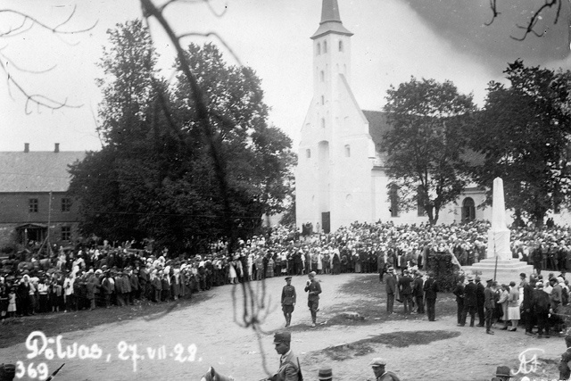 Põlva Vabadussõja mälestusmärgi pidulik avamine