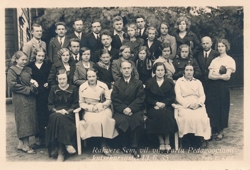 Rakvere Õpetajate Seminari vilistlased Tartus kursustel