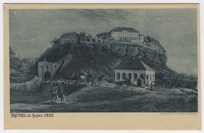 Joonistus: Toompea, 1812. "Reval im Jahre 1812".  duplicate photo