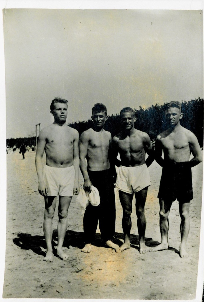 Men on the beach of Pirita