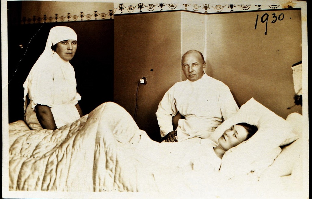 Patient in the Central Hospital of Defence Forces after surgery