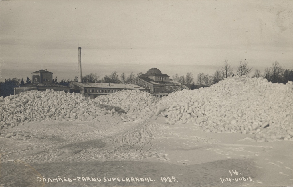 Icebergs on the coast of Pärnu 1929