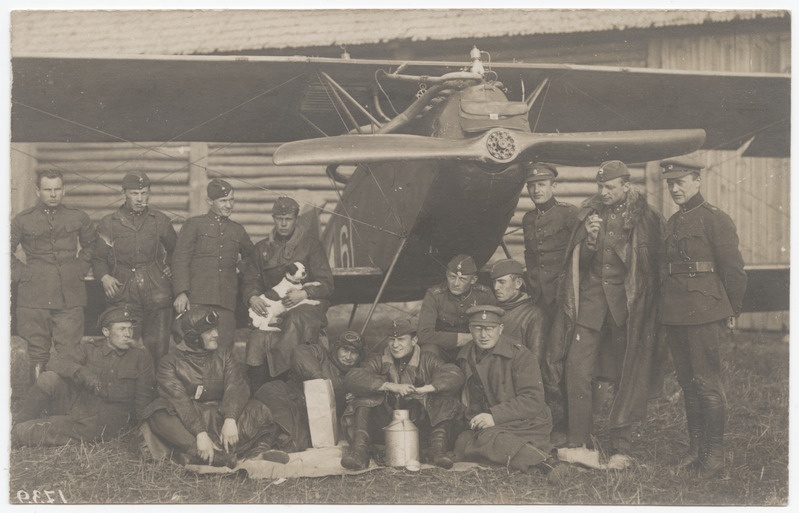 Grupifoto lennuki Halberstadt CL.IV nr 61 ees