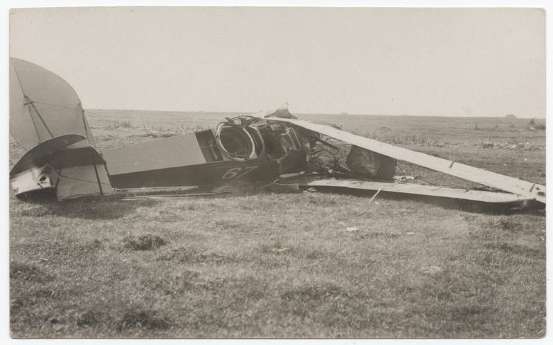 Lennuk Airco DH9 nr 67 avarii Lasnamäel