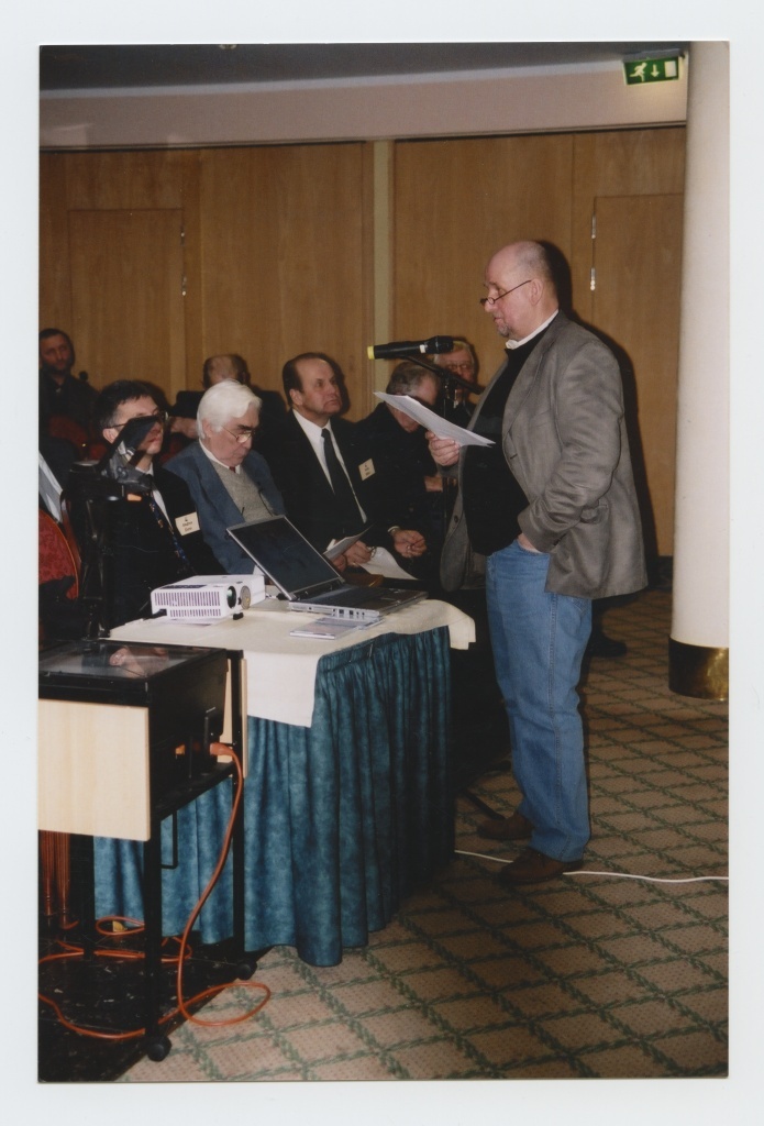 Markku Heinonen (Soome meremuuseum) esinemas ettekandega Eesti  Meremuuseumi juubelikonverentsil.
Tallinn, 22.02.2005