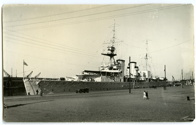 Suurbritannia raskeristleja "Frobisher" Tallinna sadamas 1933.a.