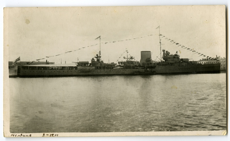 Suurbritannia kergeristleja "Neptune" Tallinnas 1934.a. suvel.