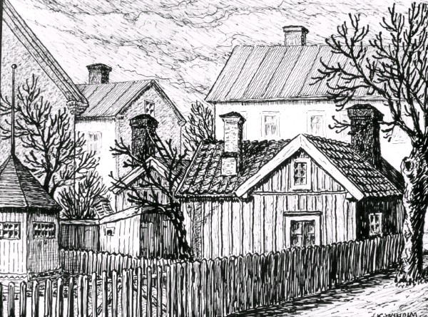 Hörnet av Rundgatan och Östra Kyrkogatan i Nyköping