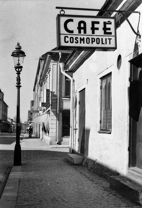 Café Cosmopolit på Västra Kvarngatan 23 i Nyköping