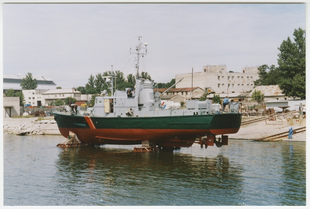 Piirivalvelaev PVL-100 Tallinnas Piirivalvesadamas slipil