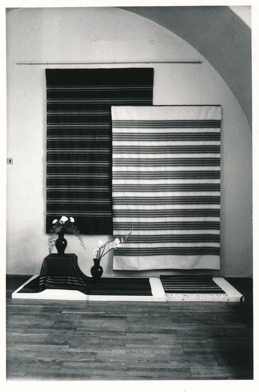 Tekstiilikunstnik Lilian Külmeti näituse "25 aastat vabrikus "Tekstiil" avamine