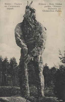 Nemme : statue in the Glenskj Park = Nõmme : shape in Glehn Park = Nömme : statuette in Glehnschen Parke  duplicate photo