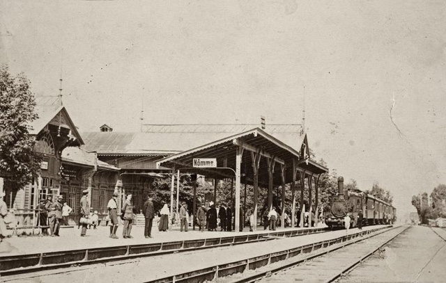 Photo postcard - Nõmme Railway Station