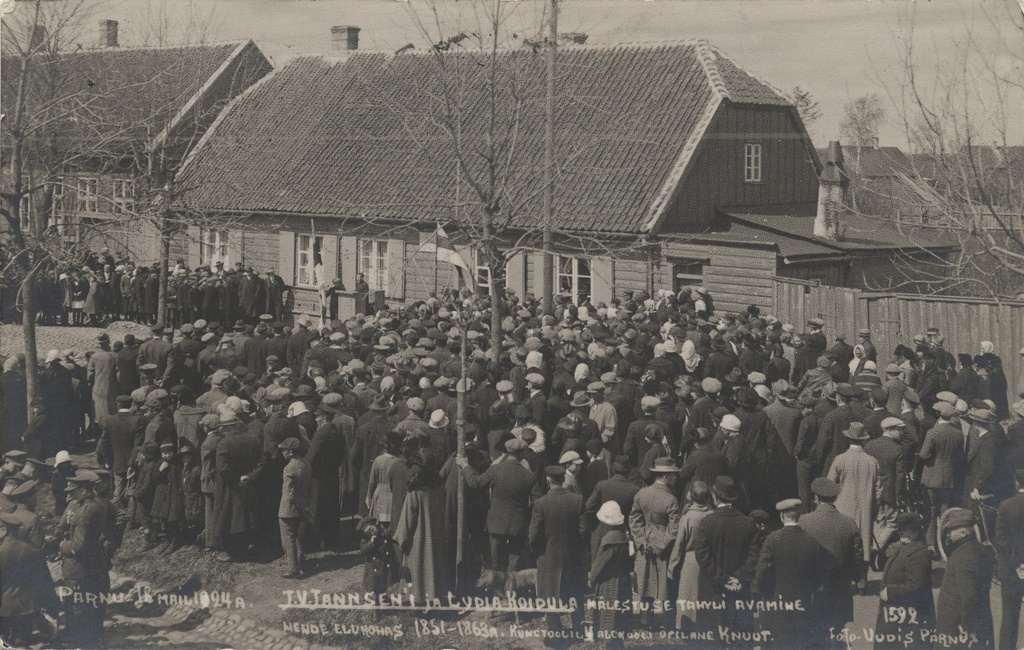 Pärnu : Opening of J. V. Jannsen and Lydia Koidula memory tile